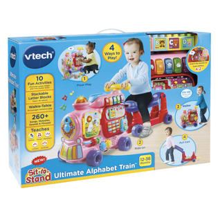 Vtech sit to cheap stand alphabet train pink