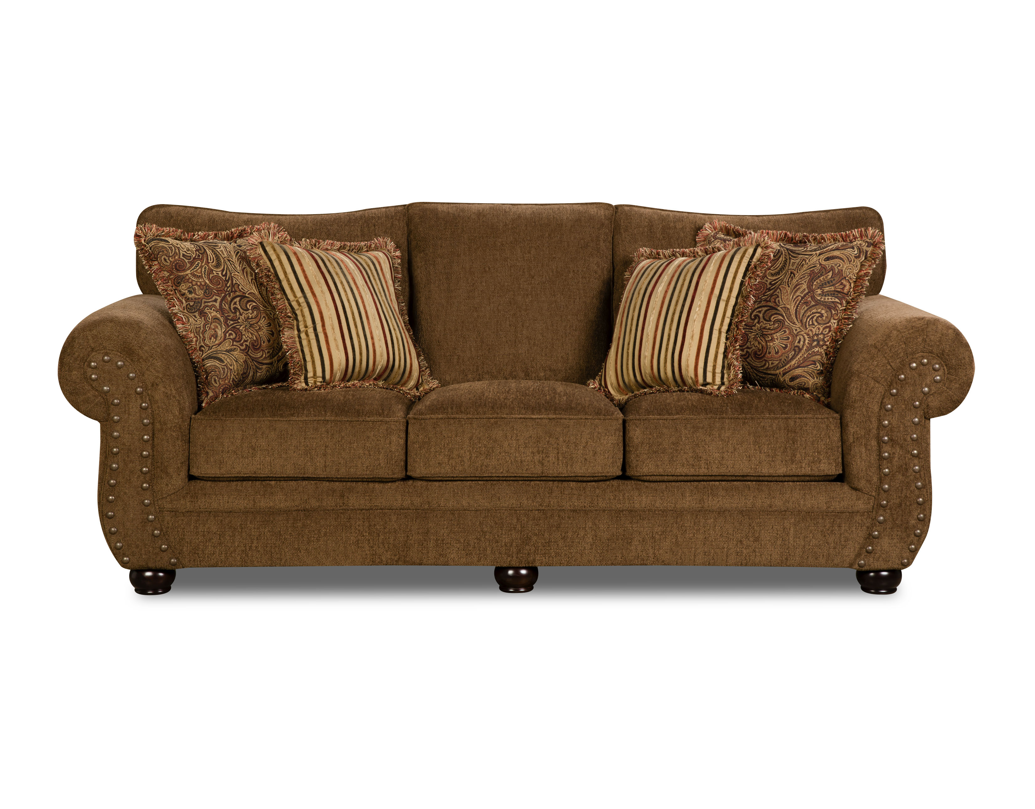 Simmons Upholstery Victoria Sofa - Chocolate | Shop Your ...