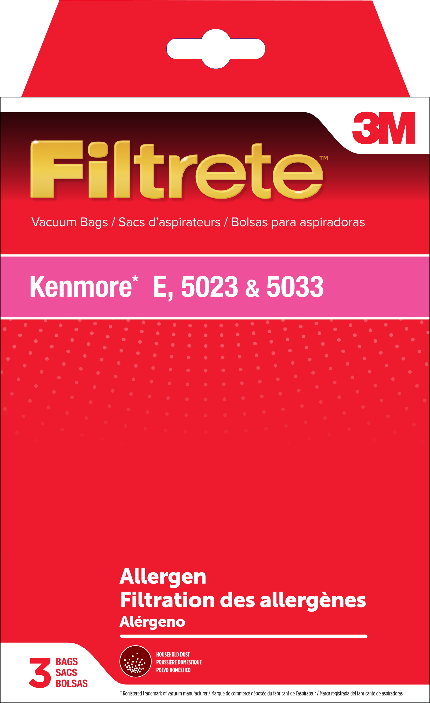 3M 68714-6 Filtrete Kenmore E Vacuum Bags