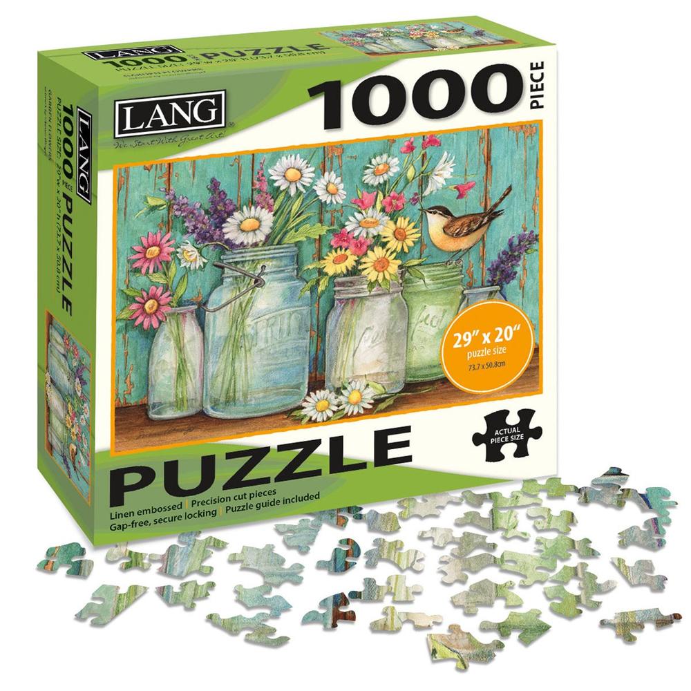 Lang Jigsaw Puzzle 1000 Pieces 29"X20"Mason Flowers