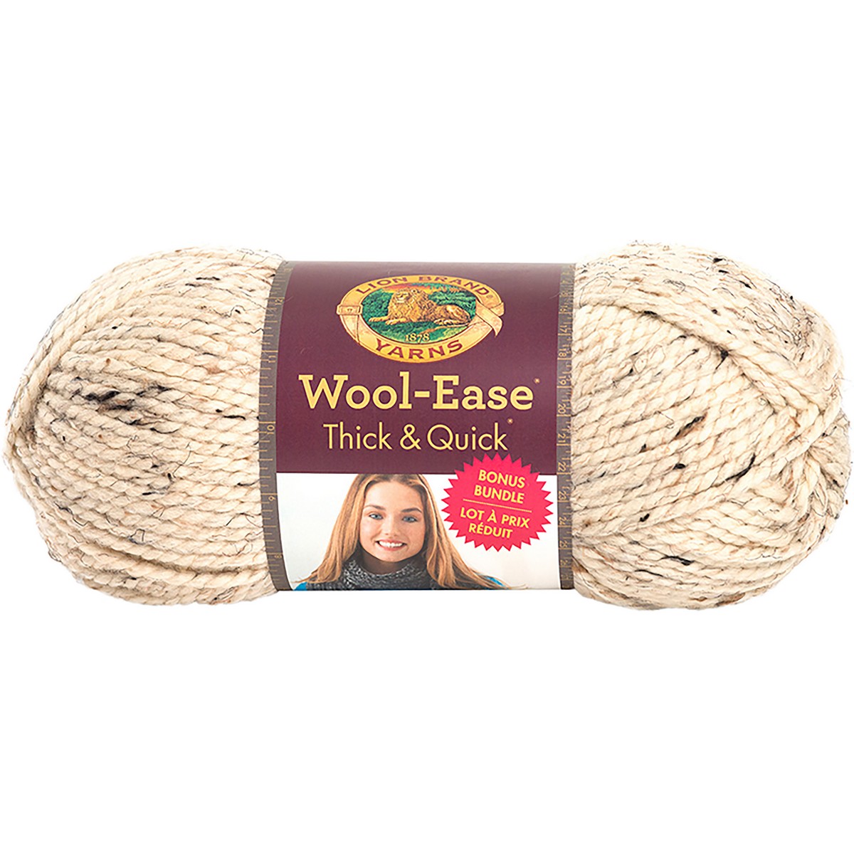 Lion Brand WoolEase Thick & Quick Bonus Bundle YarnOatmeal