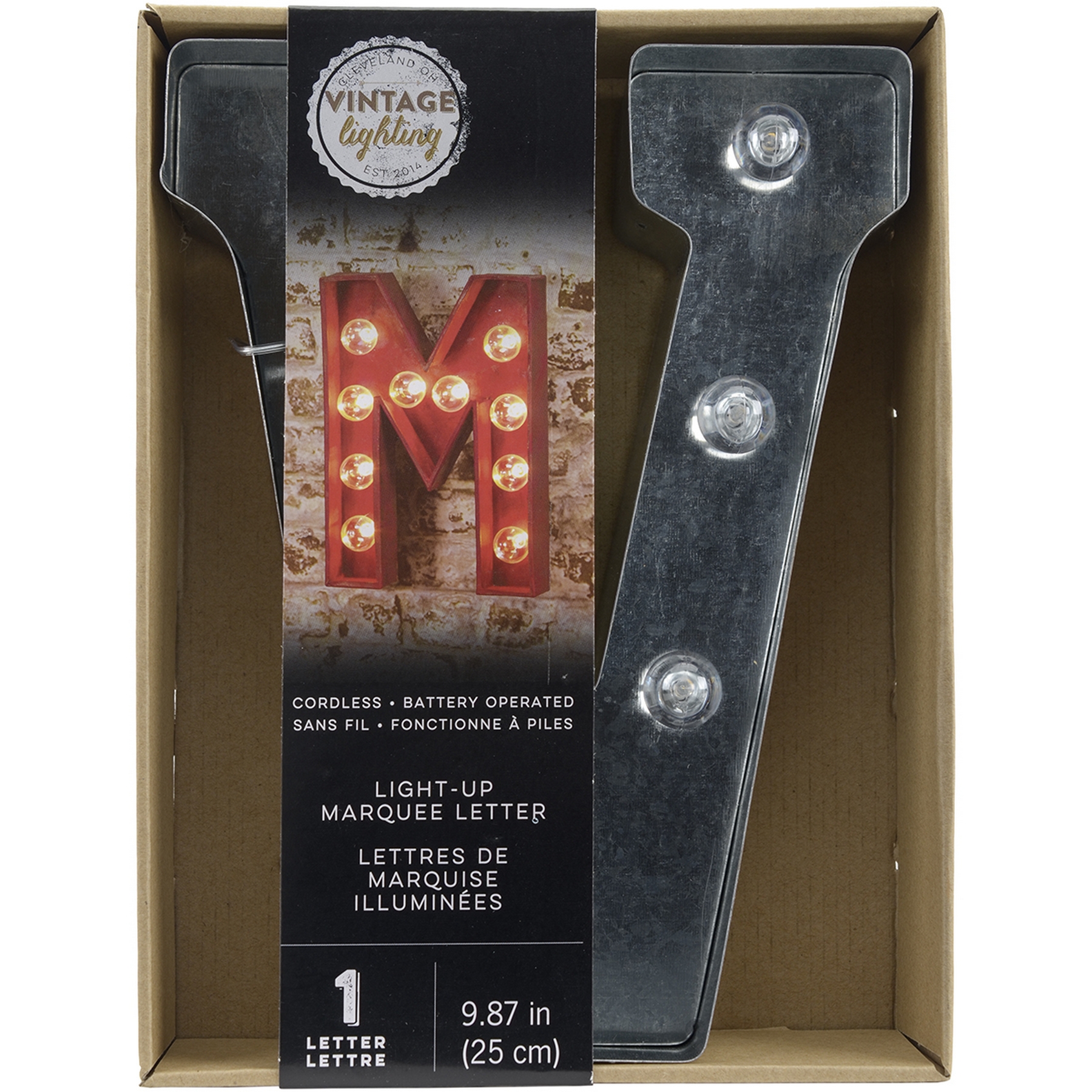 Darice Silver Metal Marquee Letter 9 875 V Kmart