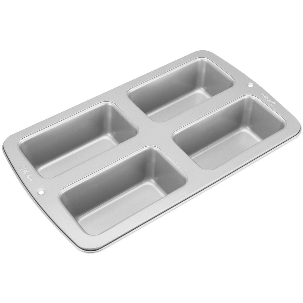 Wilton Mini Loaf Pan 4 Cavity 3"X6"X2"Each