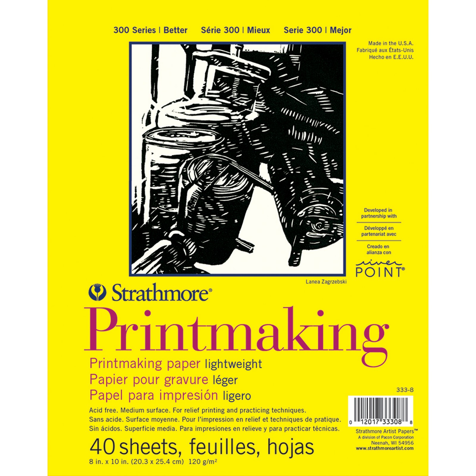Strathmore Printmaking Paper Pad 8"X11" 40 Sheets