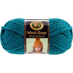 Lion Brand Yarn (3 Pack) Lion Brand Yarn 640-171 Wool-Ease Thick and Quick Yarn, 97 Meters, Peacock