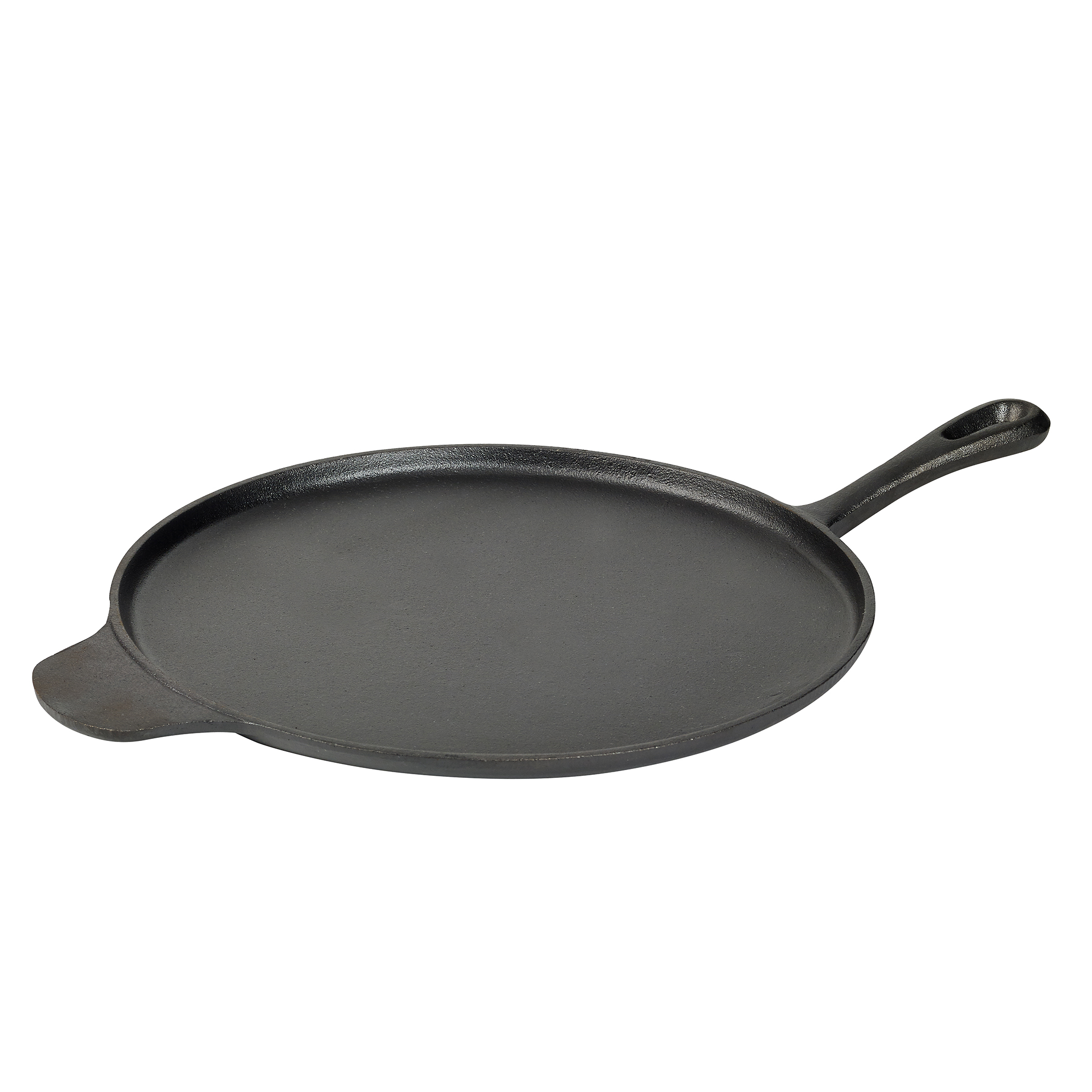 Basic Essentials 12" Round Cast Iron Griddle w/ Assist Handle Shop