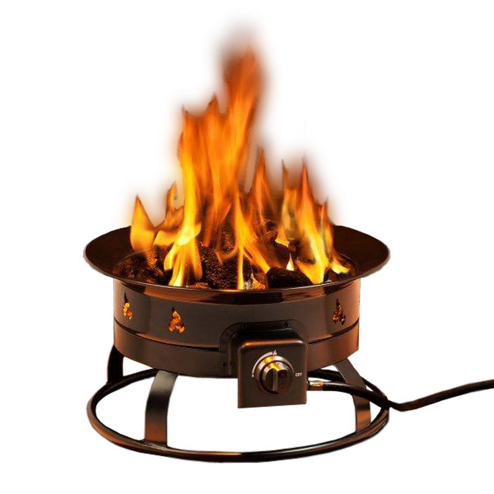 Heininger Portable Propane Outdoor Fire, Clean Burning Fire Pit