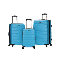 Rockland Luggage Melbourne 3 Piece Set, Turquoise, One Size