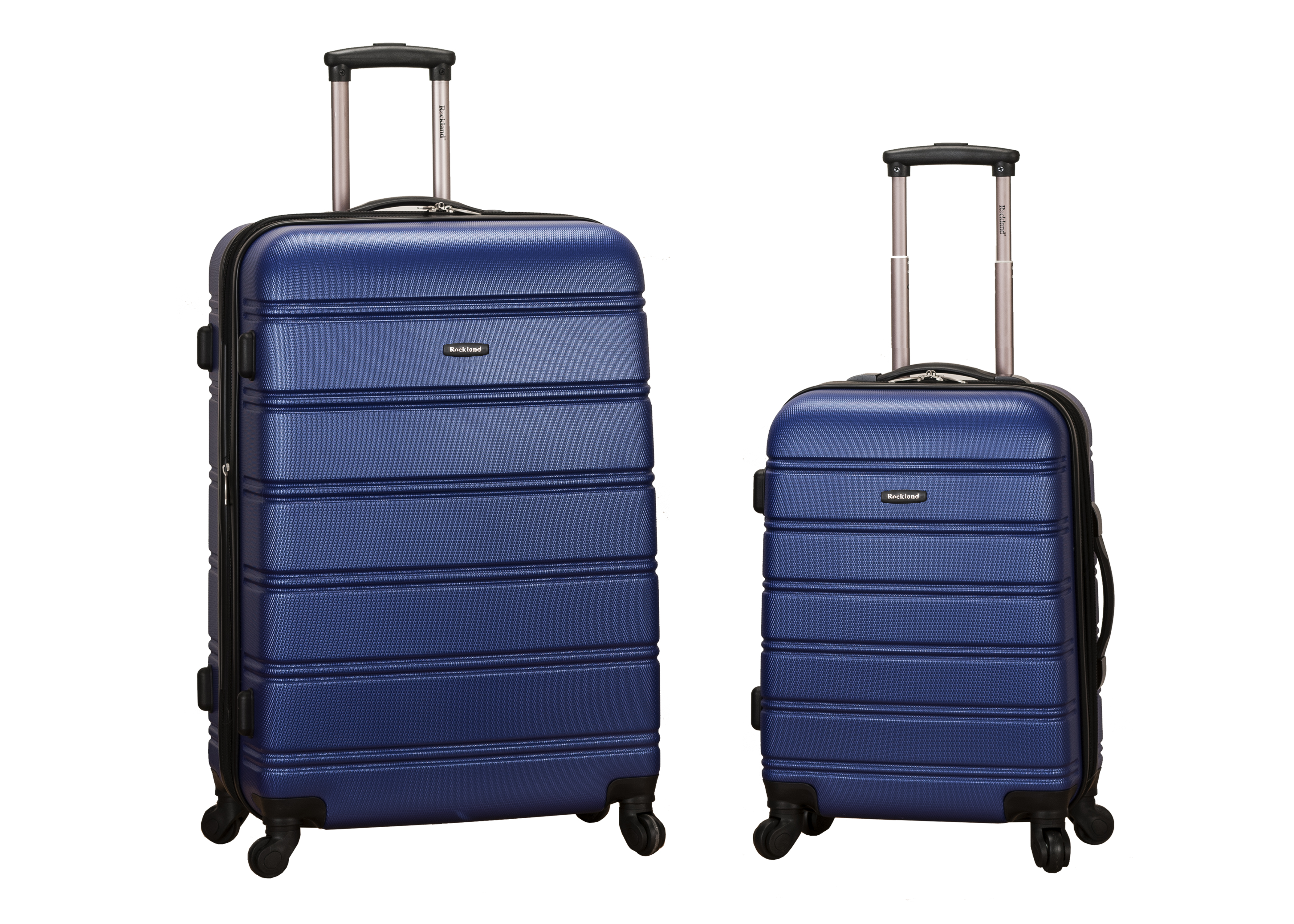 Rockland Melbourne 2 pc. Expandable Hardside Spinner Set- Blue