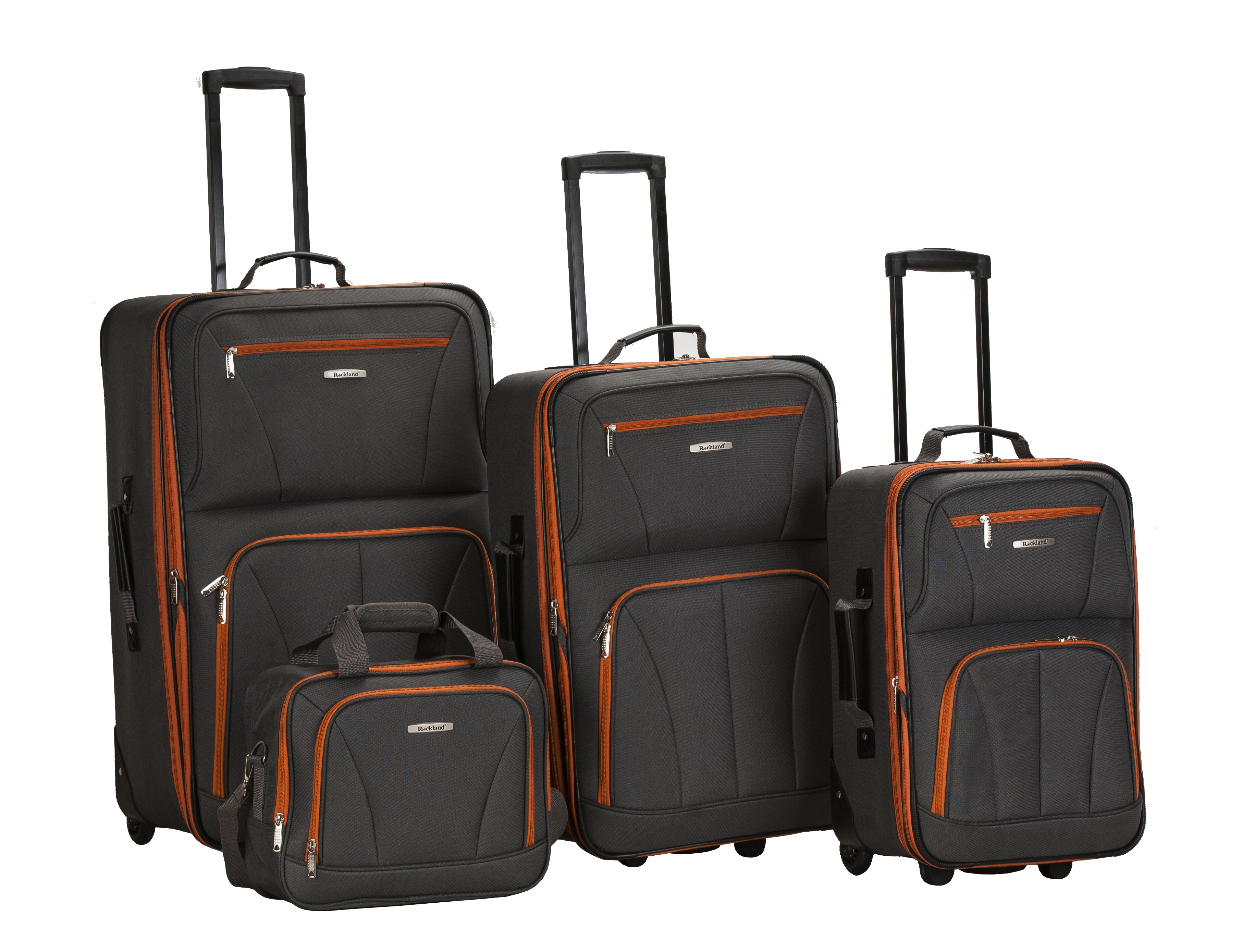 Rockland 4 pc. Solid Soft Sided Luggage Set