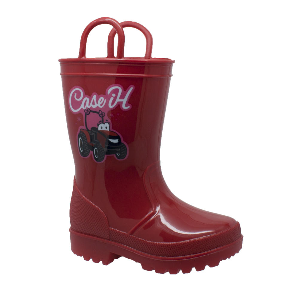 Caseh International Harvester Children's Red PVC Boot with Light-Up Outsole