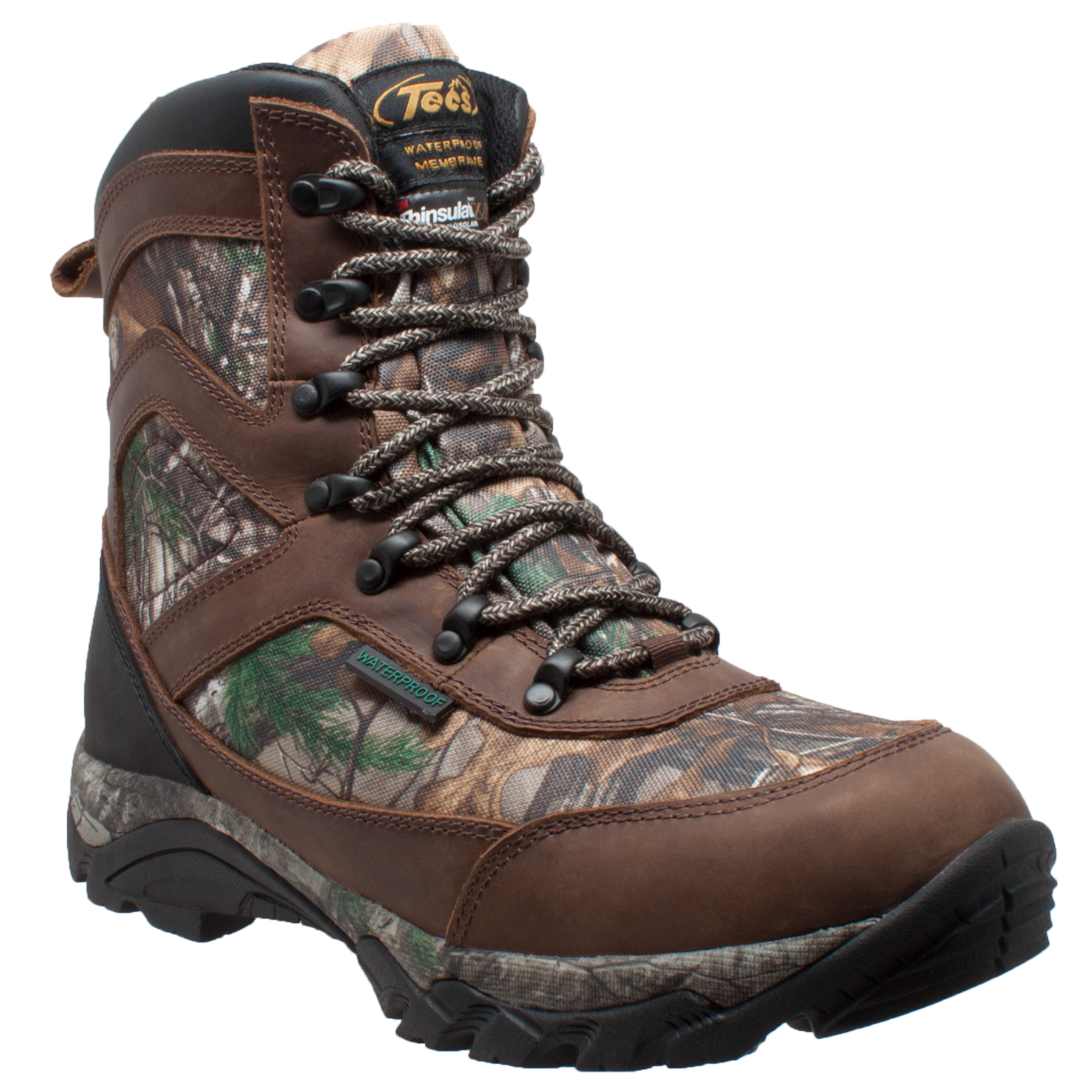 Tecs Men's 9" Camo Waterproof Hunting Boot - Wide Width Available