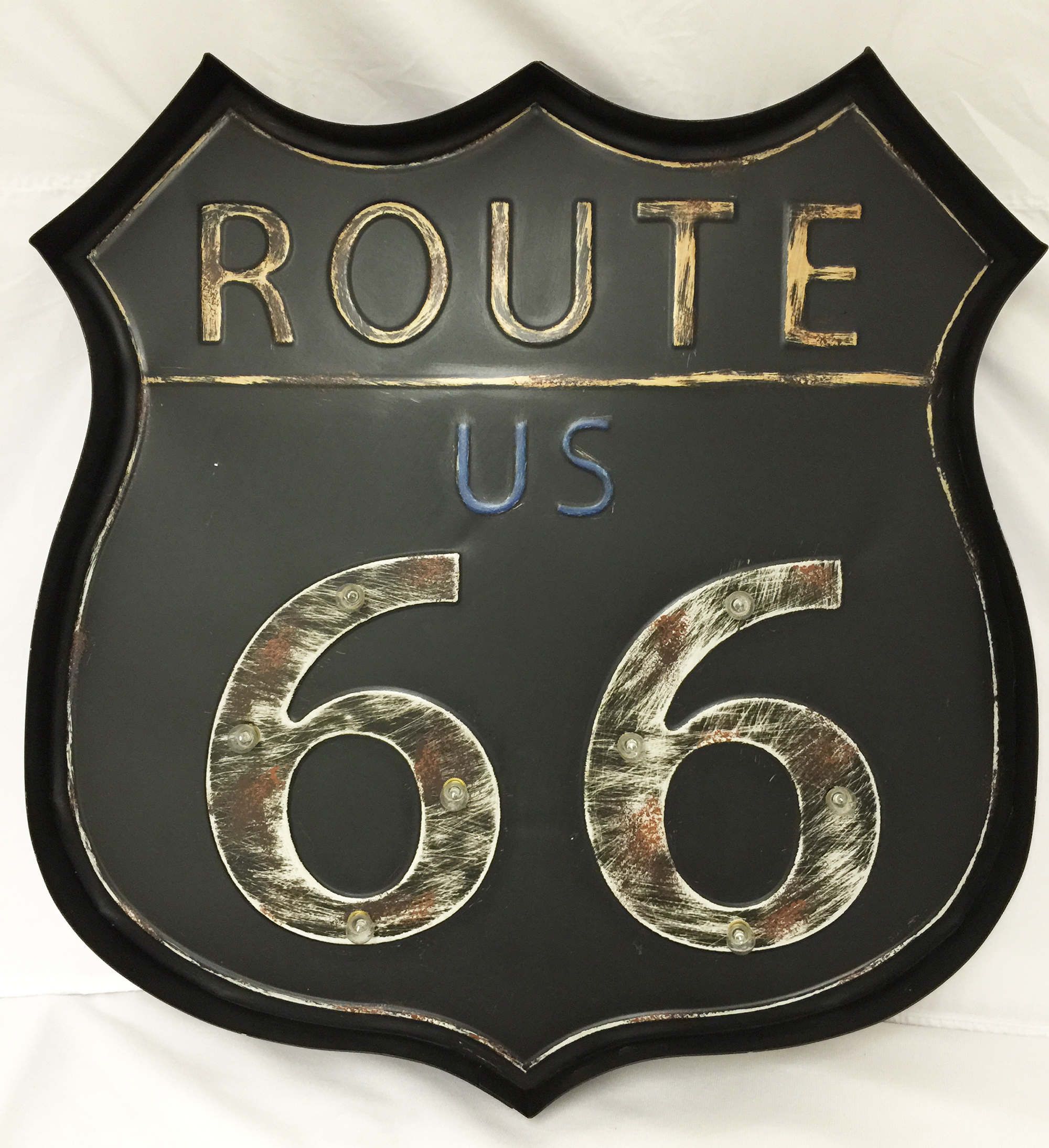 Creative Motion Industries Battery-operated Route 66 Metal Light