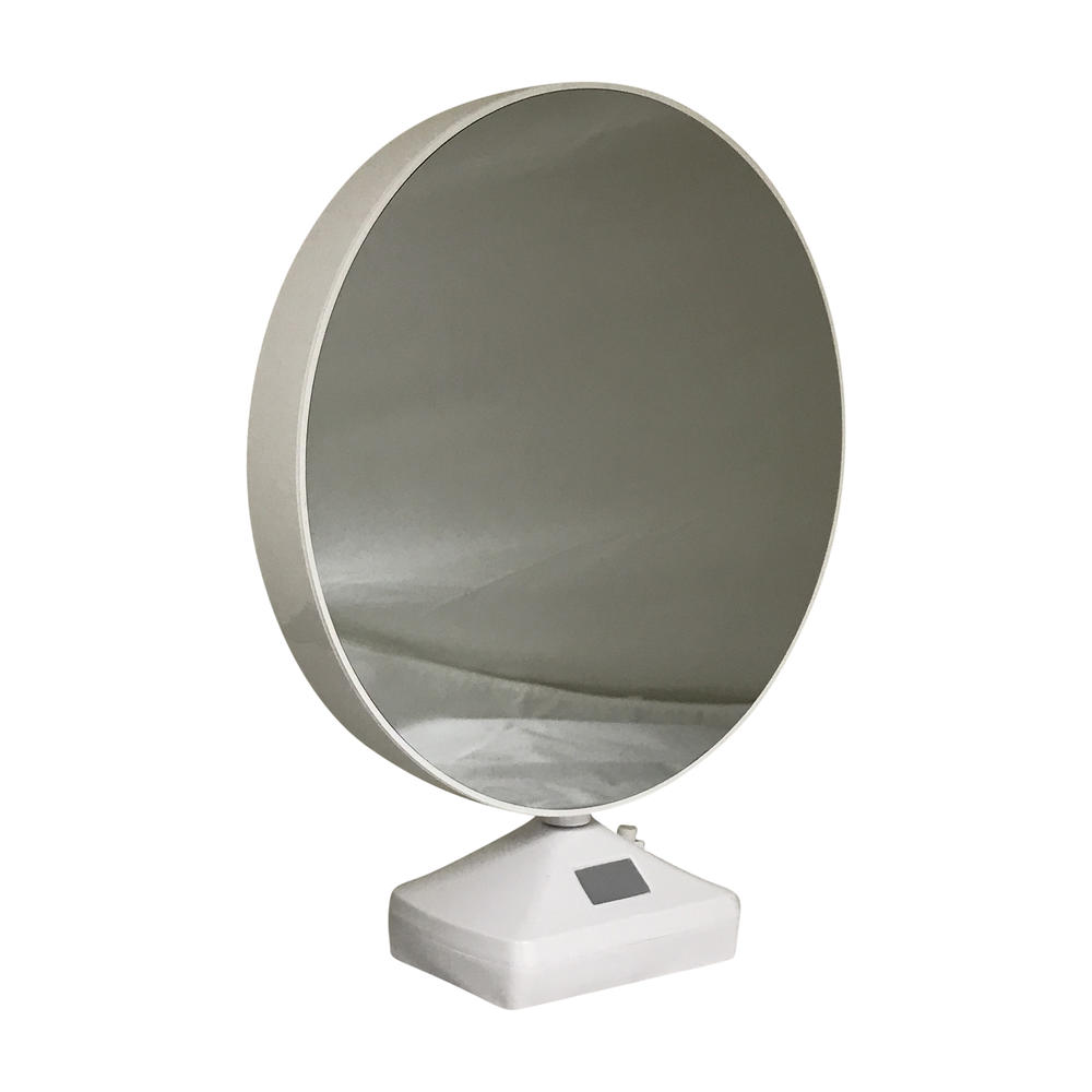 Creative Motion Industries Round Lighted Mirrored Photoframe (6") and Mirror When not lighted - 2 in 1
