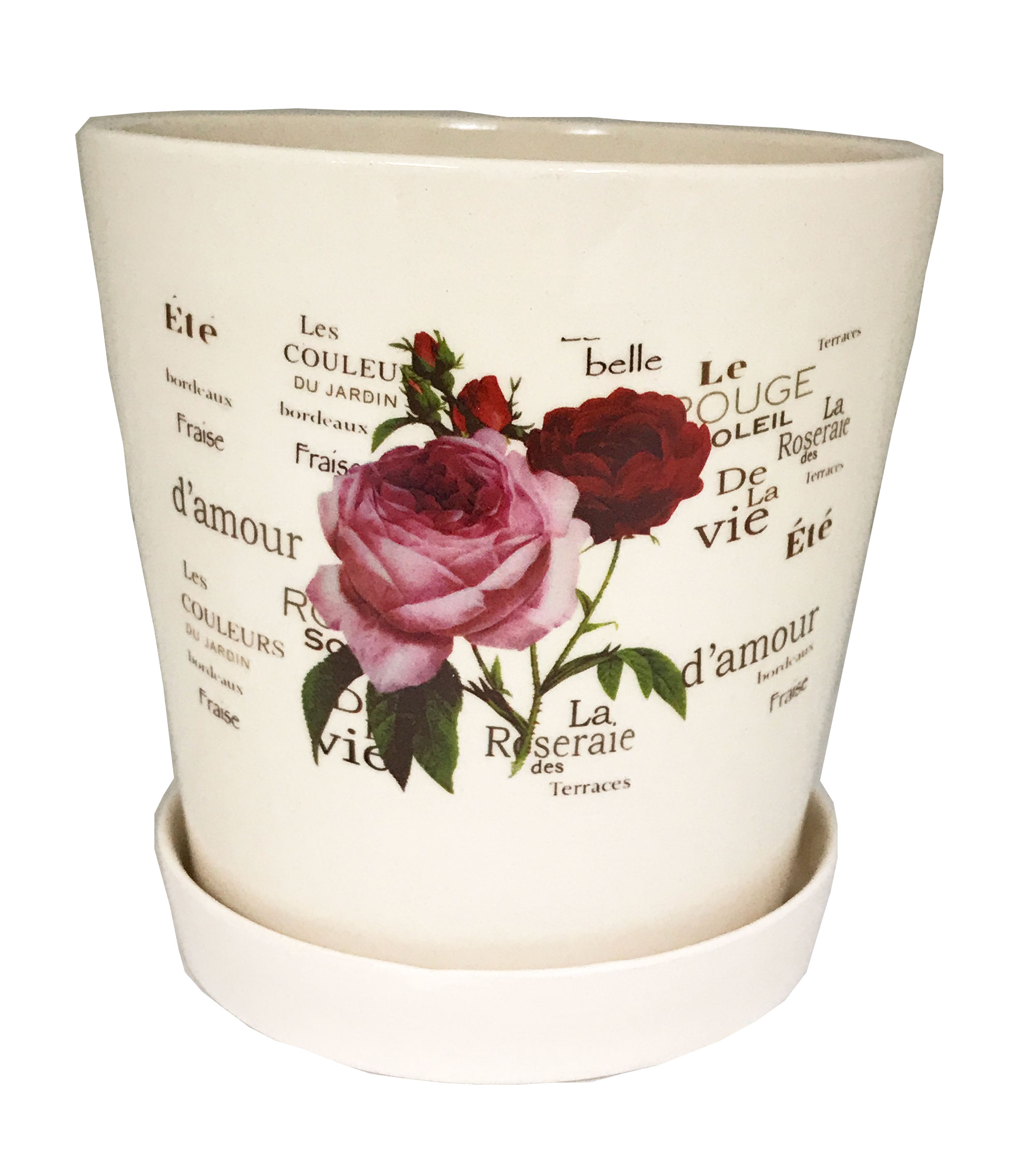Creative Motion Industries Ceramic Mini Flower Pot Rose Shop Your