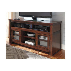 Signature Design by Ashley Harpan Large TV Stand Reddish Brown