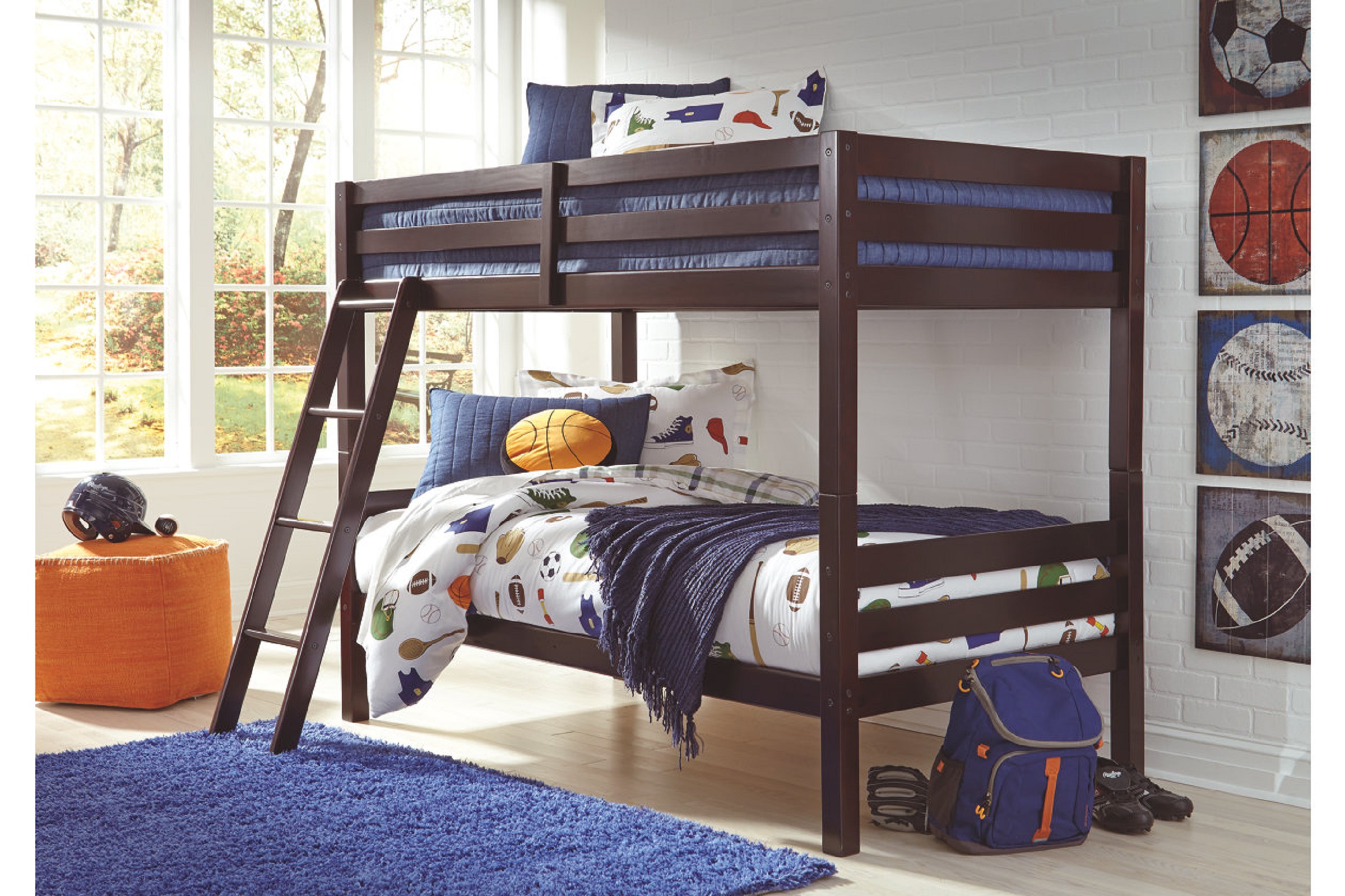 Signature Design by Ashley HalantonTwin over Twin Bunk Bed with Ladder