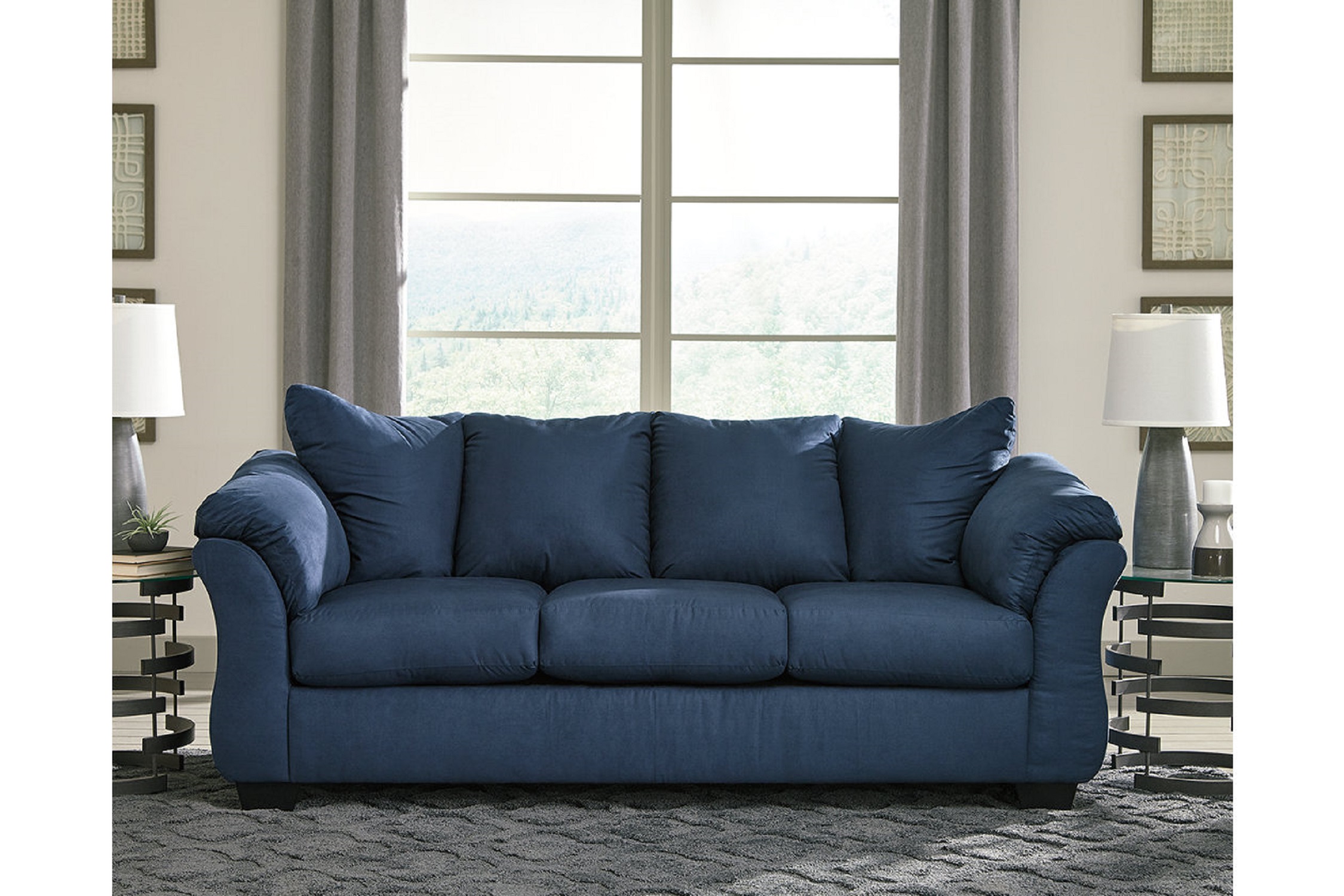 Signature Design By Ashley 7500738 Darcy Sofa Blue Sears Outlet