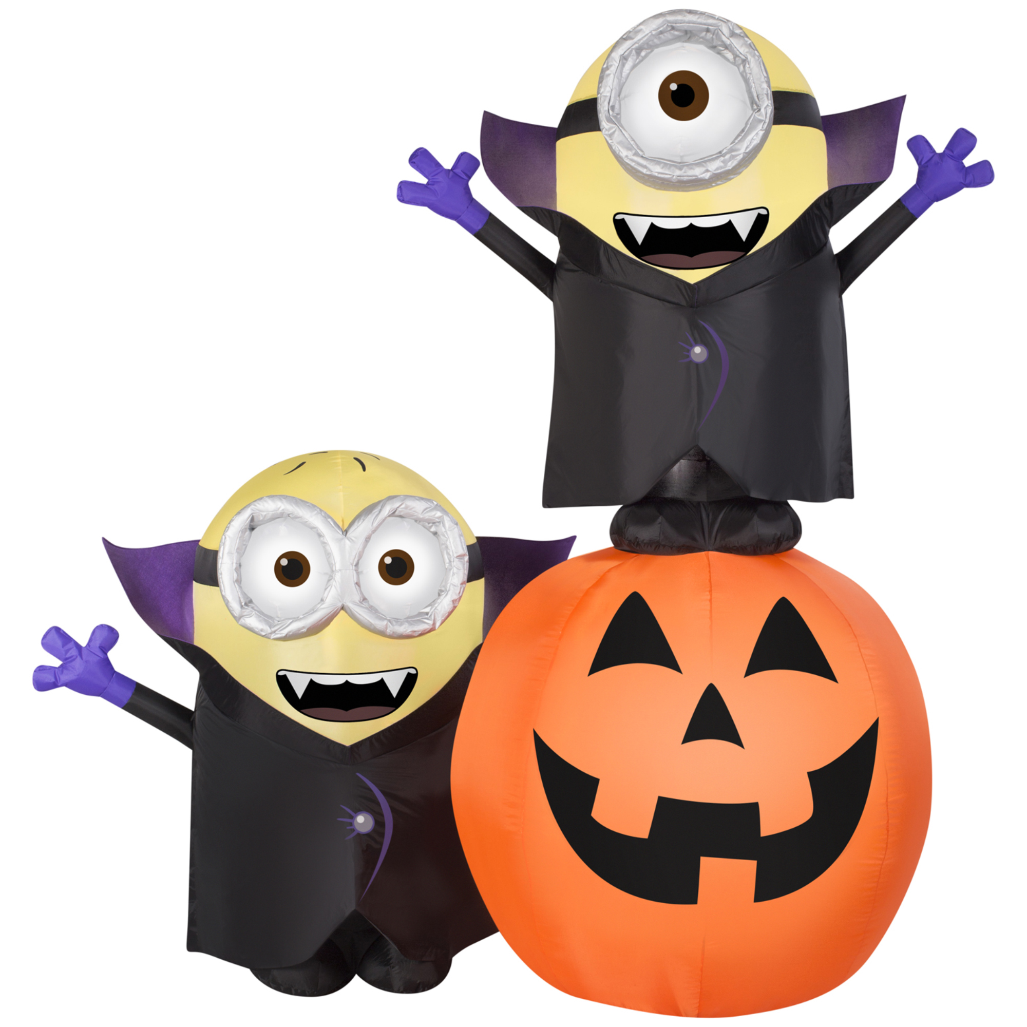 Gemmy Airblown Inflatables 6 ft Gone Batty Minions with Gemmy Airblown Inflatables 6 ft Gone Batty Minions with