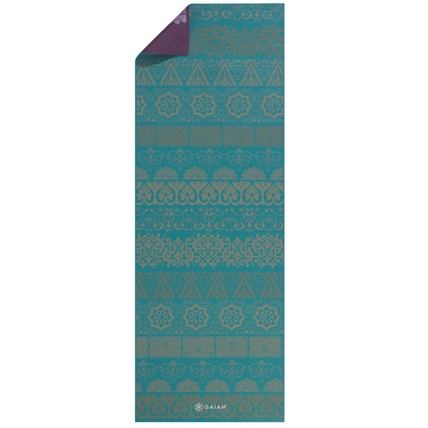  Gaiam Yoga Mat Premium Print Reversible Extra Thick Non Slip  Exercise & Fitness Mat For All Types Of Yoga