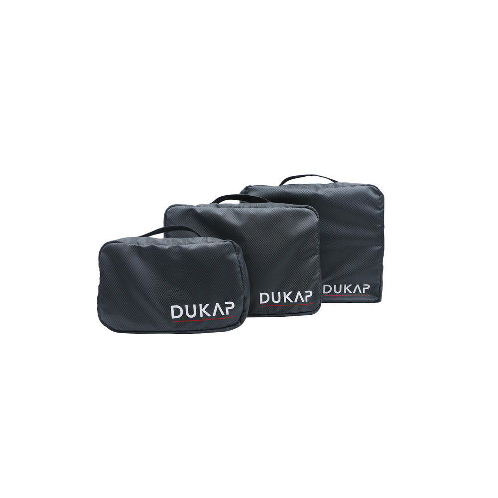 DUKAP  3 piece Travel Packing Organizers Grey