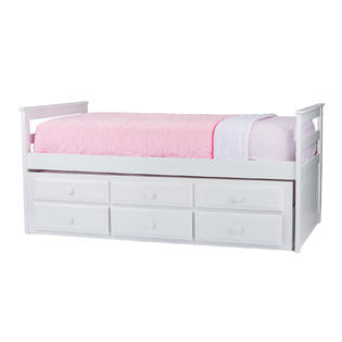 Baxton Studio Ballina White Wood Contemporary Twin-Size ...