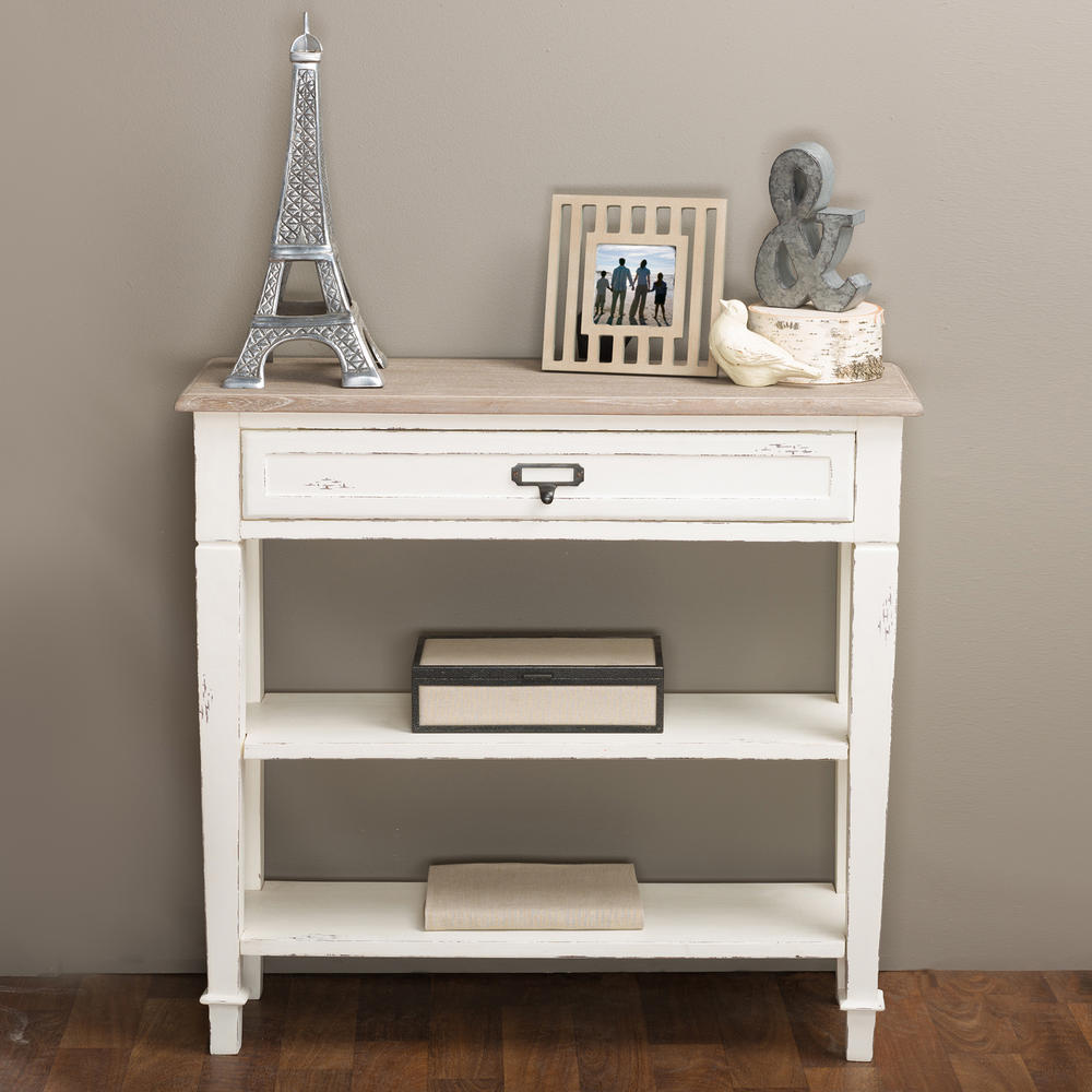 Baxton Studio Dauphine Traditional French Accent Console Table&#8212;1 Drawer