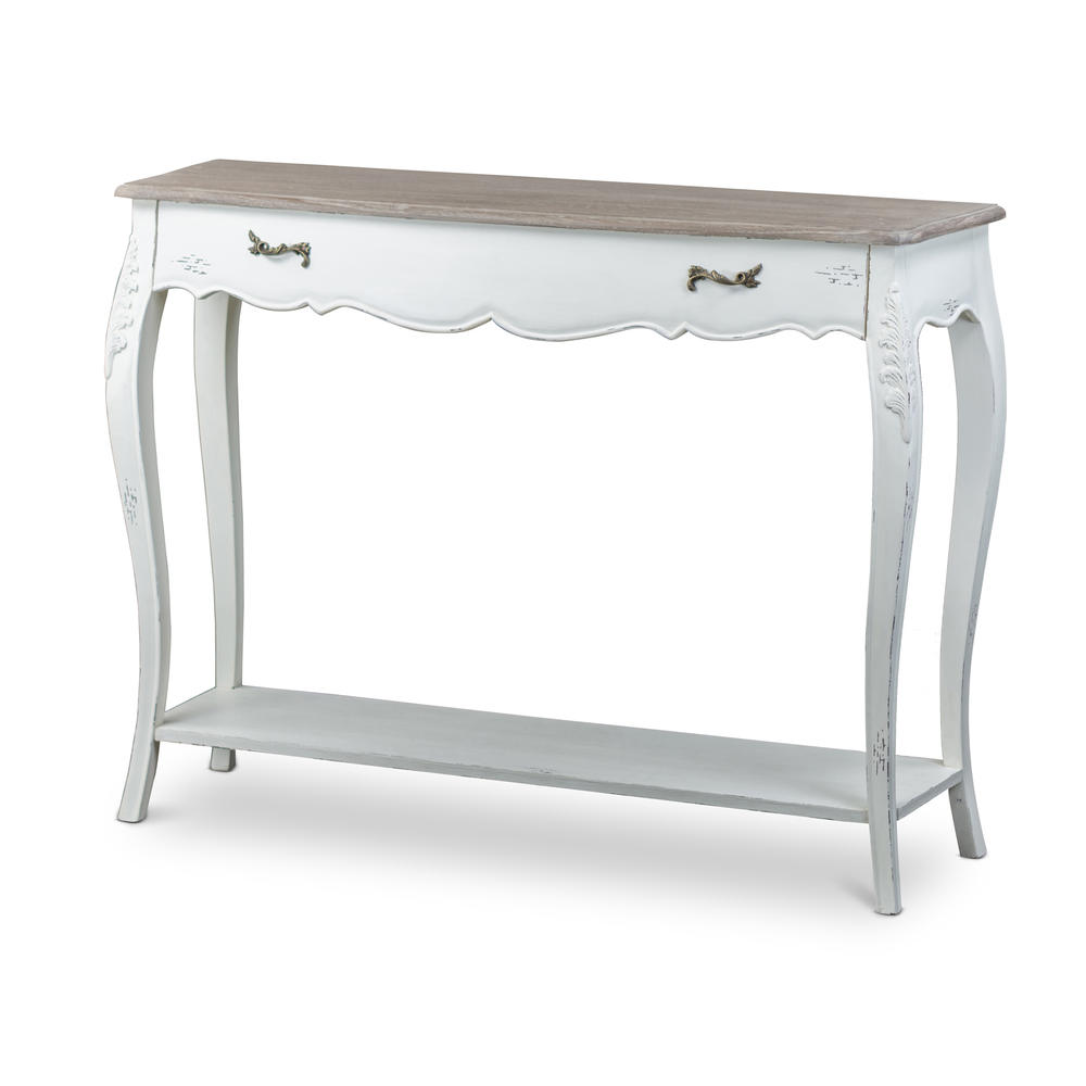 Baxton Studio Bourbonnais Wood Traditional French Console Table