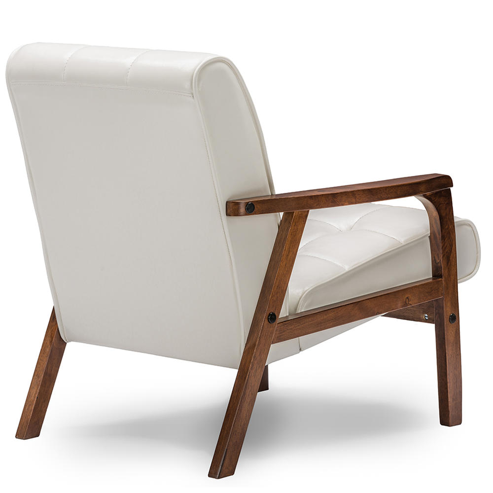 Baxton Studio Mid-Century Masterpieces Club Chair - White