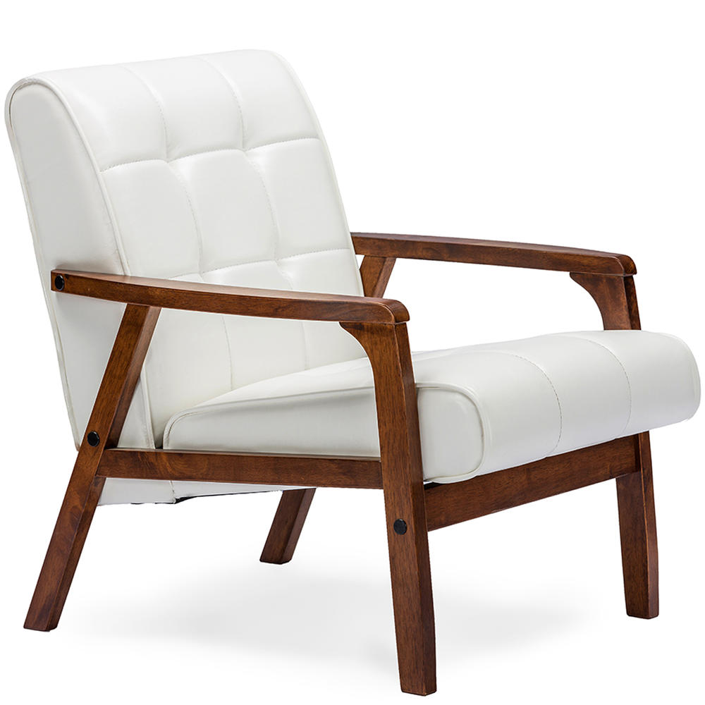 Baxton Studio Mid-Century Masterpieces Club Chair - White