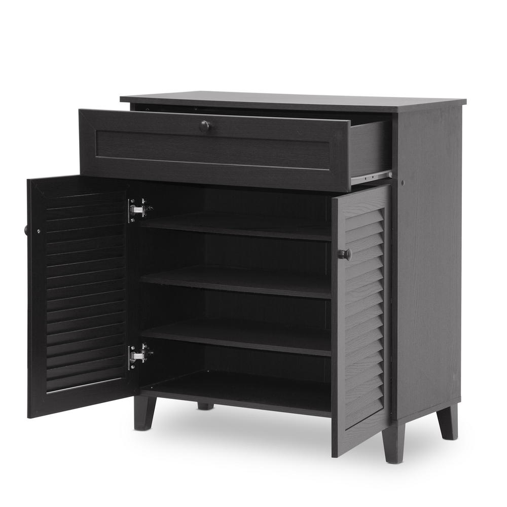 Della Espresso Shoe Cabinet