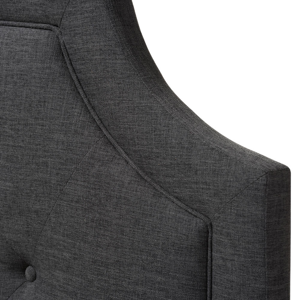 Baxton Studio Mars Modern and Contemporary Dark Grey Fabric Full Size Headboard