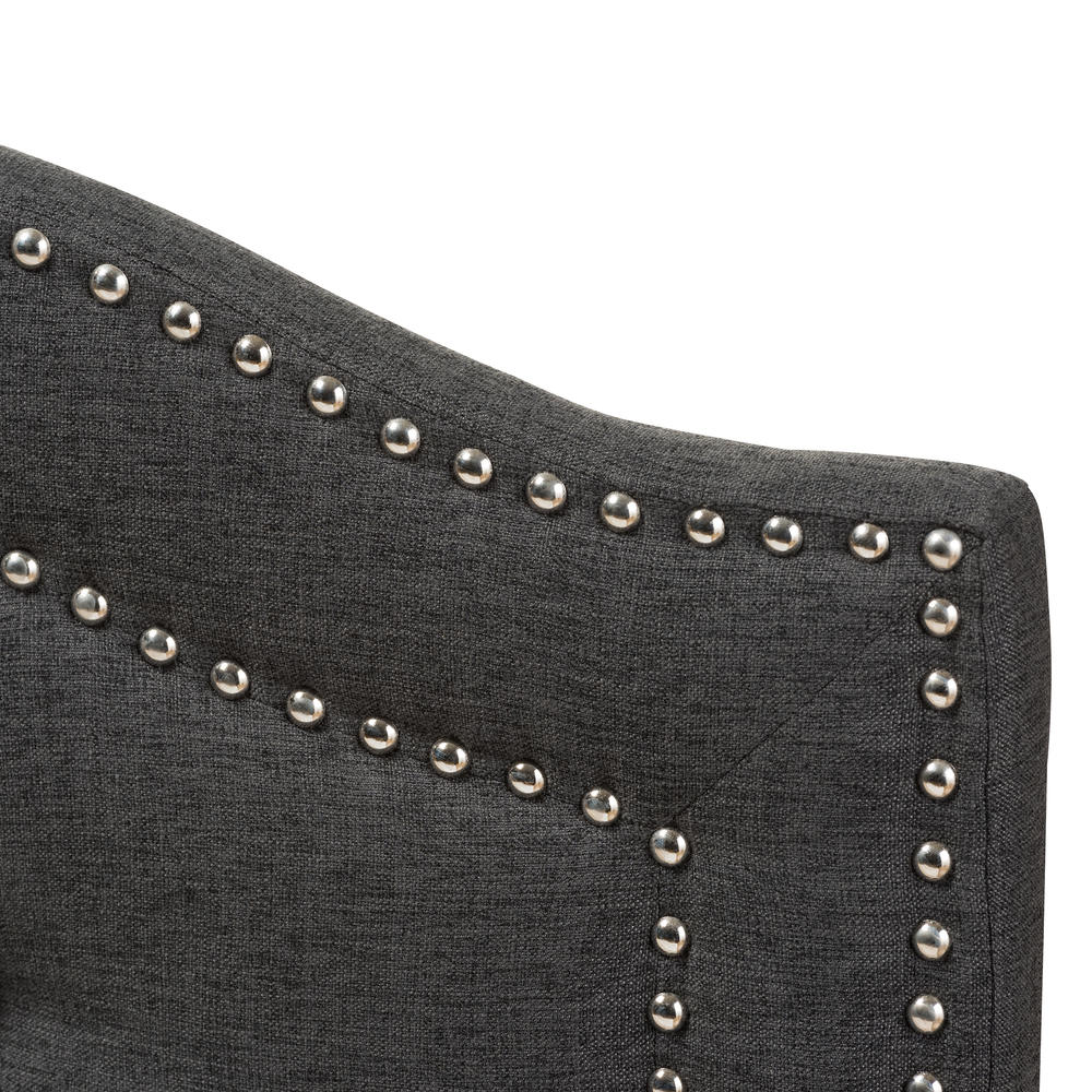 Baxton Studio Queen-Size Edith Contemporary Upholstered Headboard - Dark Gray