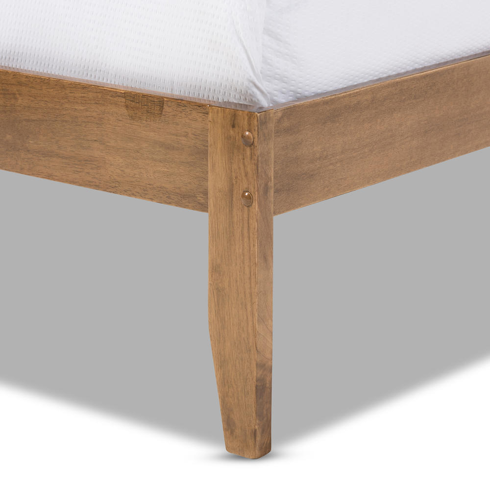 Baxton Studio King-Size Trina Contemporary Wood Platform Bed - Brown