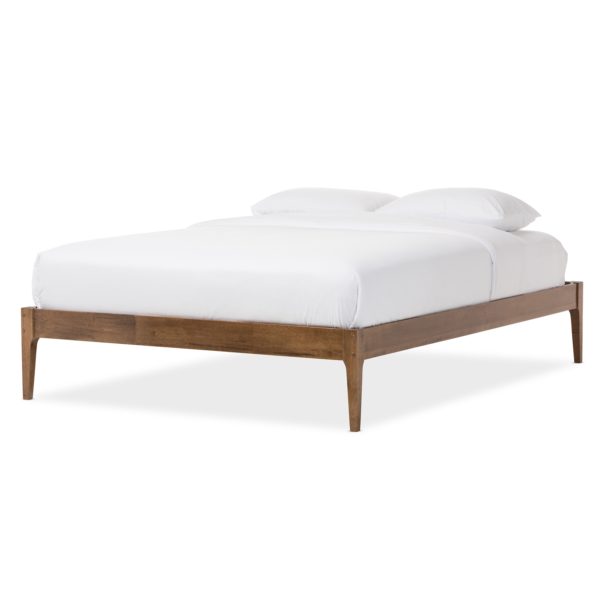 Baxton Studio King Size Bentley Contemporary Wood Bed Frame Brown Sears
