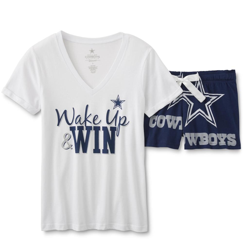 NFL Women's Sleep Shirt & Shorts - Dallas Cowboys