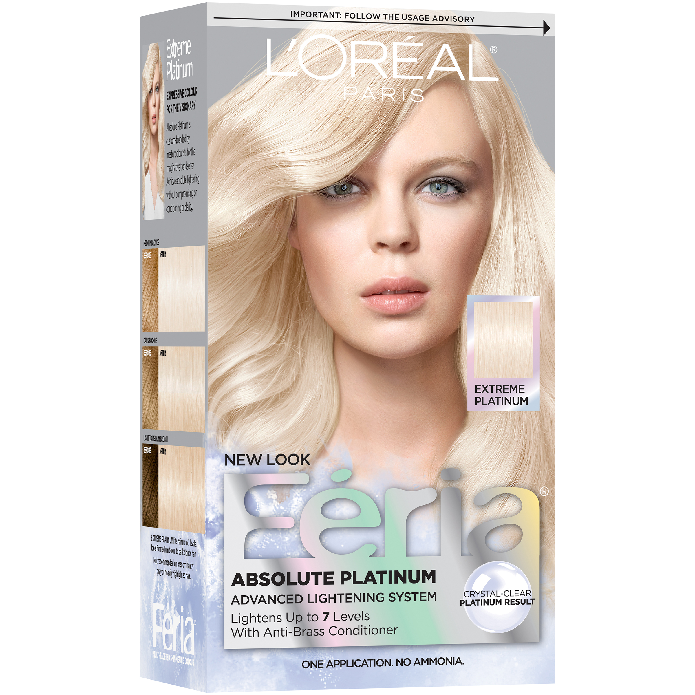 L'Oreal Paris Feria&#174; Absolute Platinum Hair Color Kit