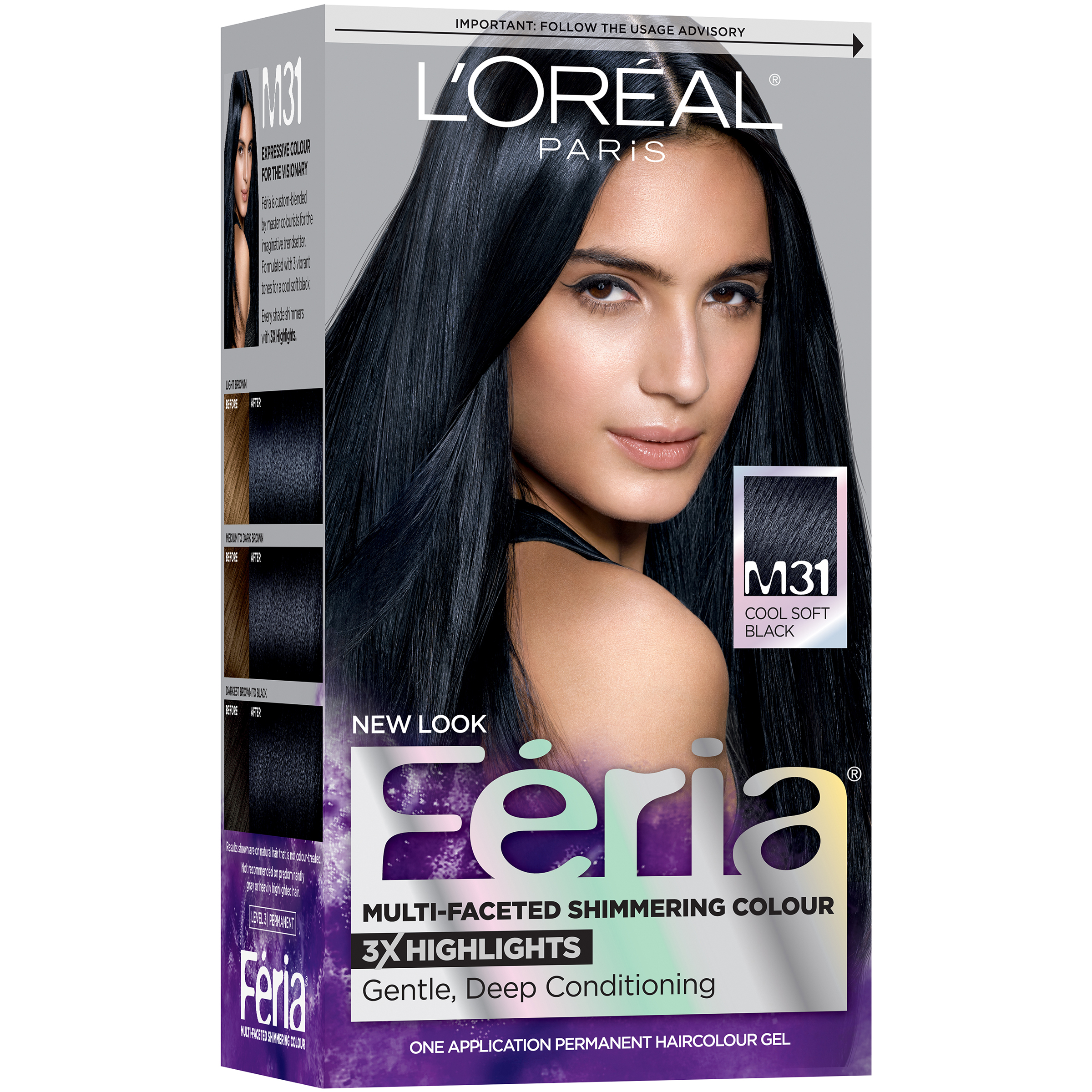 L'Oreal Paris Feria® Multi-Faceted Shimmering Colour Hair Color