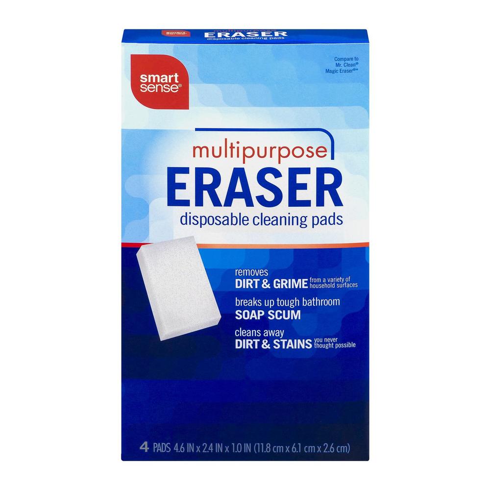 Smart Sense Multipurpose Eraser Disposable Cleaning Pads - 4 CT