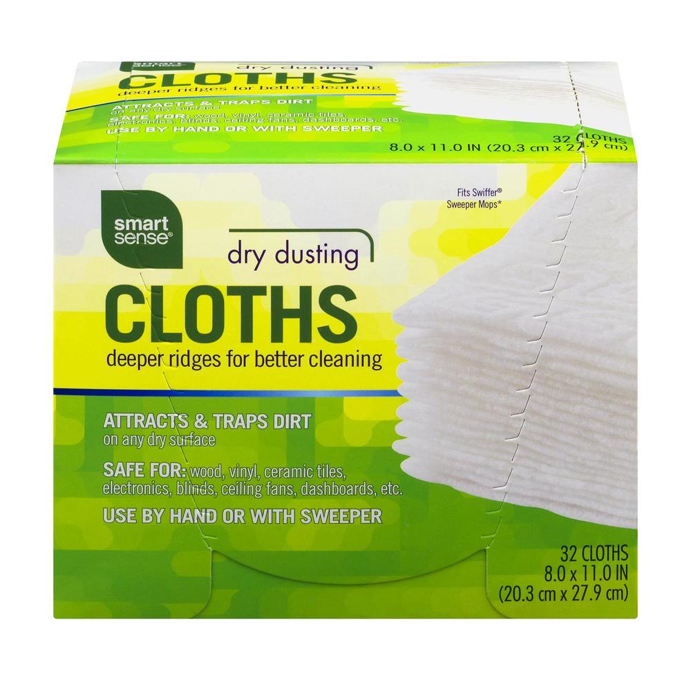 Smart Sense Dry Dusting Cloths - 32 CT