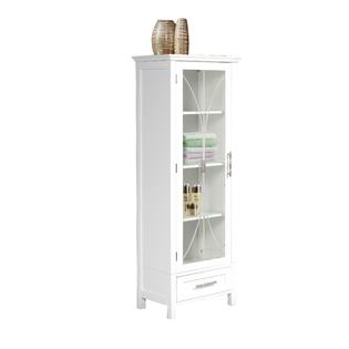 Elegant Home Delaney Linen Cabinet With 1 Drawer And 3 Open