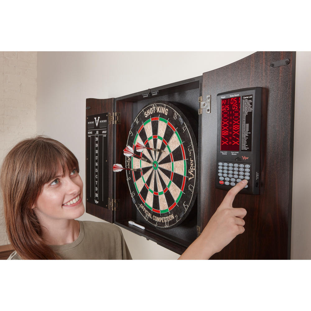 Viper Vault Deluxe Dartboard with Integrated Pro Score