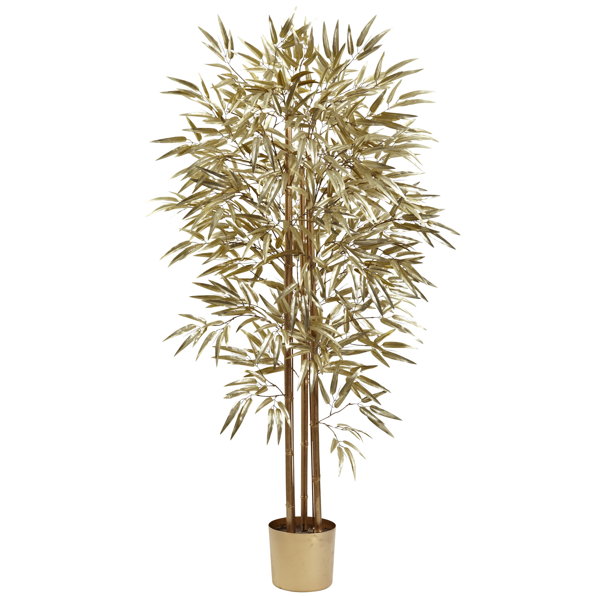 5' Golden Bamboo Tree w/880 Leaves