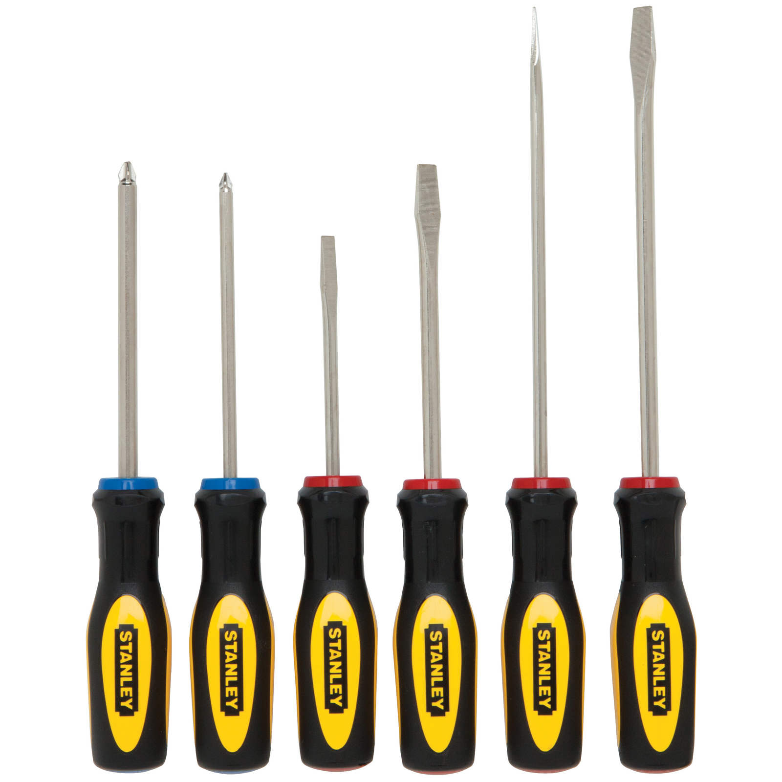 Stanley 6 pc. 60-060 Standard Fluted Screwdriver Set Stanley 6 pc. 60-060 Standard Fluted Screwdriver Set