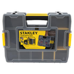 Stanley Tools 0556753 Black & Decker SortMaster Junior Heavy Duty Tool Box Organizer, 11 in W 2.7 in H, Plastic, Black