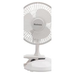 Holmes 6 Inch Clip/Table Personal Fan in White