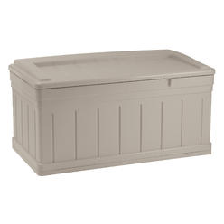 Suncast DB9750 Suncast Ext Deck Box/Bench,Taupe,PP,27 1/2 in  DB9750