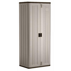 Suncast 72" Resin Base Garage Storage Cabinet, Platinum