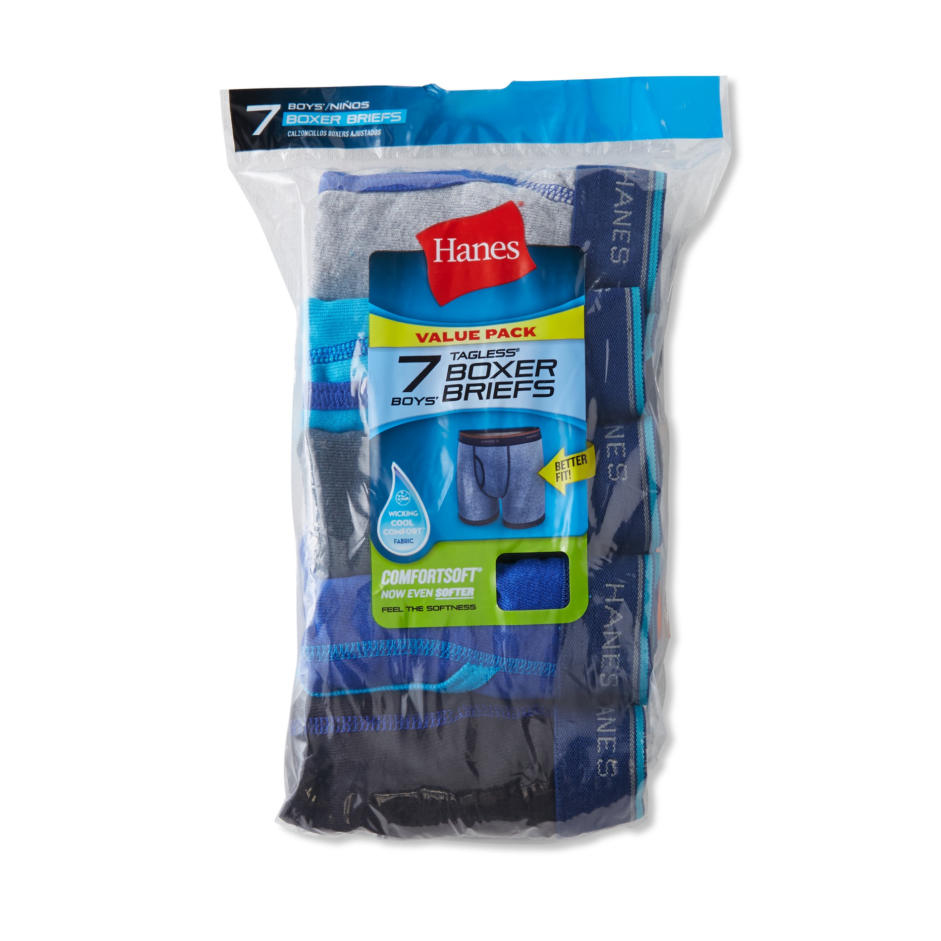 Hanes Boys' 7-Pack Boxer Briefs, Size: Small, ASSORTED COLORS Hanes Boys' 7-Pack Boxer Briefs, Size: Small, ASSORTED COLORS
