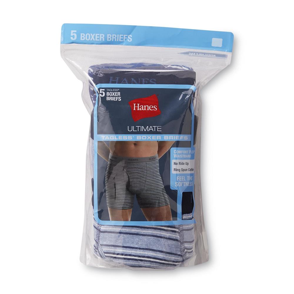 Hanes Men's 5-Pack Ultimate Boxer Briefs - Stripes & Solids
